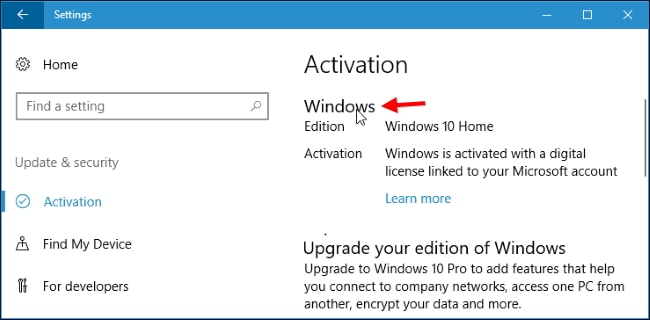 Find Windows 10 Pro Free Key on Computer