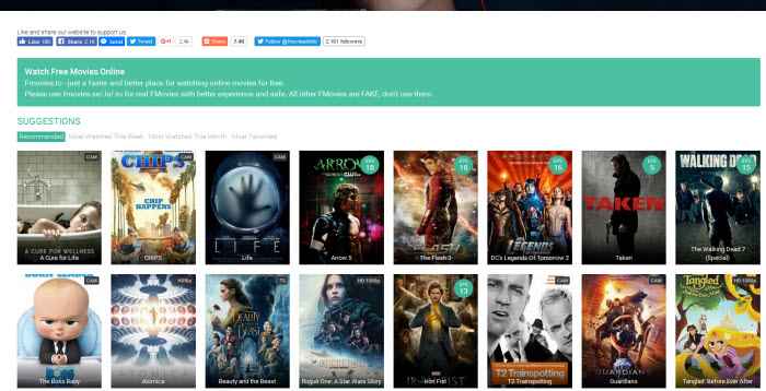 Best Free Movie Websites of 2017