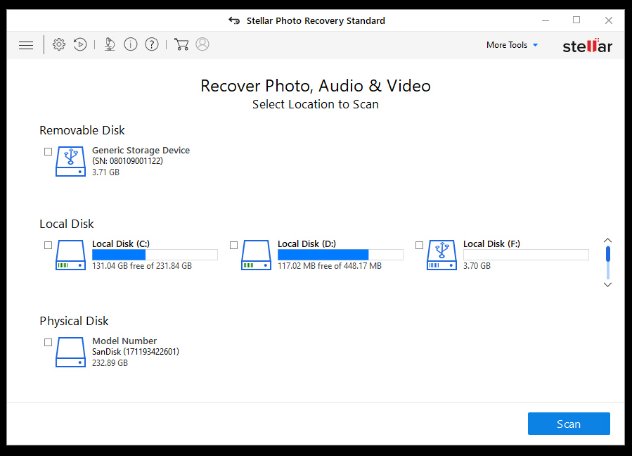 Stellar Photo Recovery