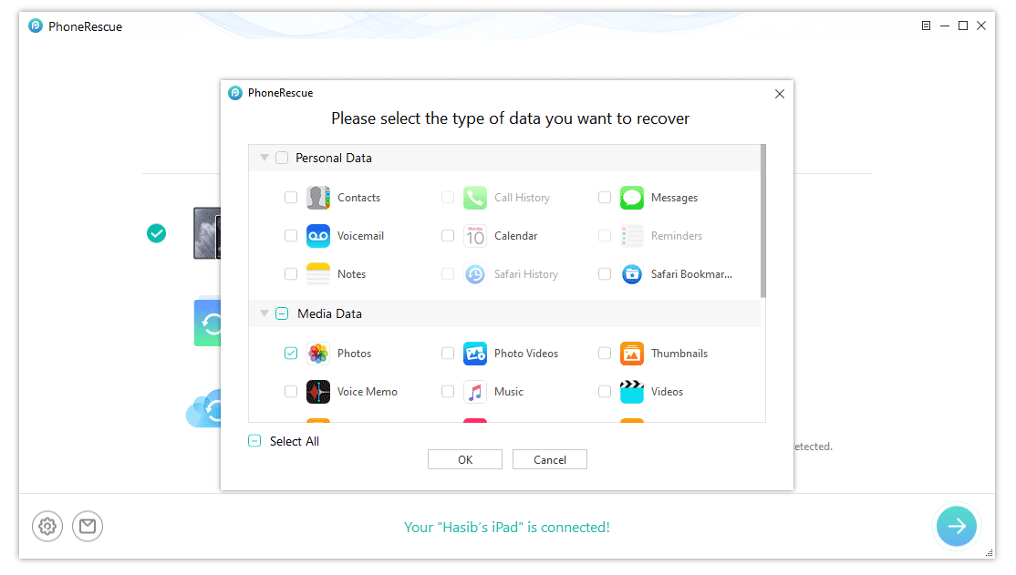 PhoneRescue Recovery File Types