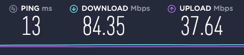 modem speeds