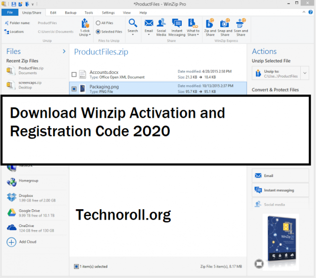 winzip activation code